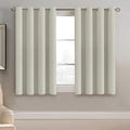 H.VERSAILTEX Blackout Curtain for Living Room Small Window Kitchen Blackout Curtains 45 inch Length Energy Saving Solid Grommet Blackout Drape, One Panel, Pale Oak, 52" W x 45" L