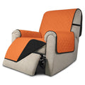 Easy-Going Reversible Couch Cover, Recliner 22 in, Orange/Black