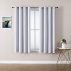 ChrisDowa Room Darkening Curtains for Bedroom and Living Room 63 Inch Long