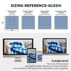 PU MEI Sherpa Blanket Twin Plaid Thick Bed Blanket, 90”*80” Super Soft Flannel Fuzzy Fleece Reversible Velvet Plush Warm Blanket for Couch(Blue Check, 80"*90")