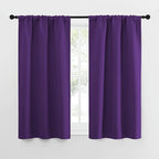 NICETOWN Kitchen Curtains, Short Blackout Curtains & Drapes, Home Decoration Window Treatment Cafe Curtain Panels with Rod Pocket (Royal Purple, 34-inch Wide x 54-inch Long, 2 Panels)