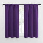 NICETOWN Kitchen Curtains, Short Blackout Curtains & Drapes, Home Decoration Window Treatment Cafe Curtain Panels with Rod Pocket (Royal Purple, 34-inch Wide x 54-inch Long, 2 Panels)