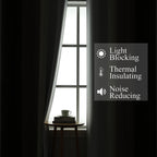 Estelar Textiler Brown and Greyish White Blackout Curtains 42Wx45L 2 Panels