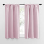NICETOWN Kitchen Curtains, Privacy & Light Block Out Window Curtains & Drapes for Loft, Cupboard, Cafe, Girls Bedroom (Lavender Pink, 34 in x 54 in (W x L), 2 Panels)
