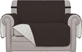 Easy-Going Reversible Couch Cover, Oversized Chair, Chocolate/Ivory