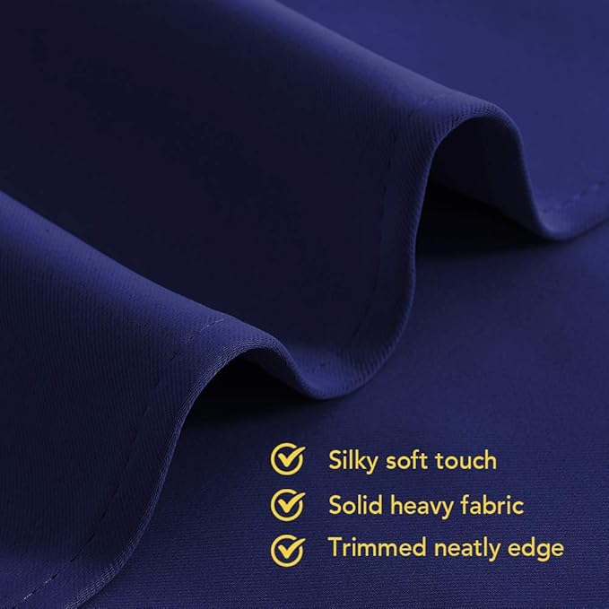 NICETOWN Living Room Blackout Draperies Curtains, Window Treatment Energy Saving Thermal Insulated Solid Grommet Blackout Draperies/Drapes (1 Pair, 42 by 72-Inch, Royal Blue)