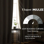 MIULEE Blackout Curtains 96 Inches Long for Bedroom Living Room Thermal Insulated Room Darkening Grommet Top Solid Light Blocking Drapery Set of 2 Window Panels Cream