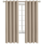 BGment Sand Room Darkening Curtains 72 Inch for Bedroom - 2 Panels
