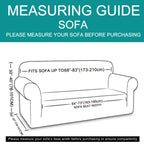 U-NICE HOME Stretch Couch Cover Slipcover for 3 Cushion Sofa, Ivory White