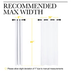 NICETOWN Draperies Curtains Panels, Blocking Out 50% Sunlight Window Treatment Curtains, Grommet Top Small Window Drapes for Bedroom (2 Panels, 42 by 40, White)