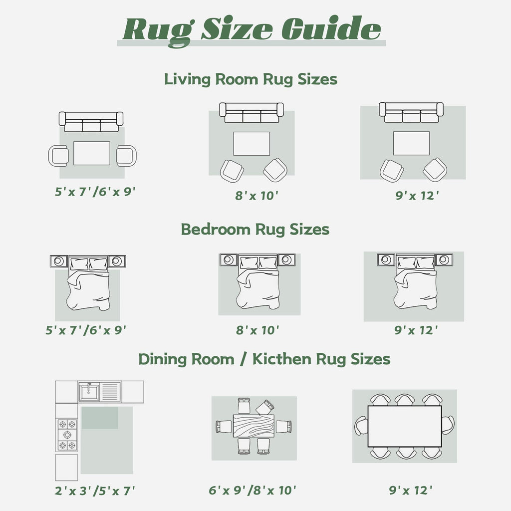 VECARF Area Rug 8x10 Washable Rug, Vintage Boho Medallion Rugs Non-Slip Soft Low Pile Large Distressed Rug Indoor Retro Carpet for Living Room Bedroom Dining Room Home Office (Green Beige, 8'x10')
