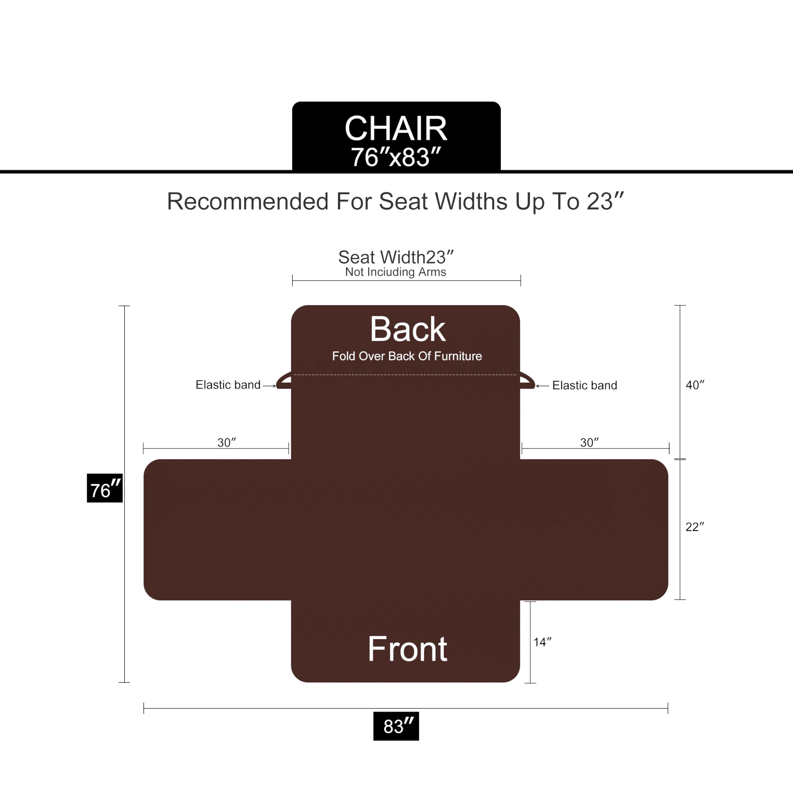 U-NICE HOME Reversible Recliner Chair Covers, Huntergreen/Sage