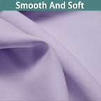 Yakamok Lilac 100% Blackout Patio Door Curtain Panels W100 x L84,1 Panel
