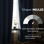MIULEE Blackout Curtains 96 Inches Long for Bedroom Living Room Thermal Insulated Room Darkening Grommet Top Solid Light Blocking Drapery Set of 2 Window Panels Sky Blue