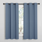 NICETOWN Grey Blackout Curtains for Bedroom 42" Wide x 63" Long 2 Panels