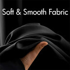 MIULEE Black Blackout Bedroom Curtains Drapes 96 Inch Long 52"x96"