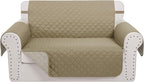 Reversible Loveseat Sofa Covers Couch Cover Furniture Protector(Loveseat,Camel/Beige)