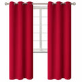 BGment Red Blackout Curtains for Living Room 84 Inch Long - 2 Panels