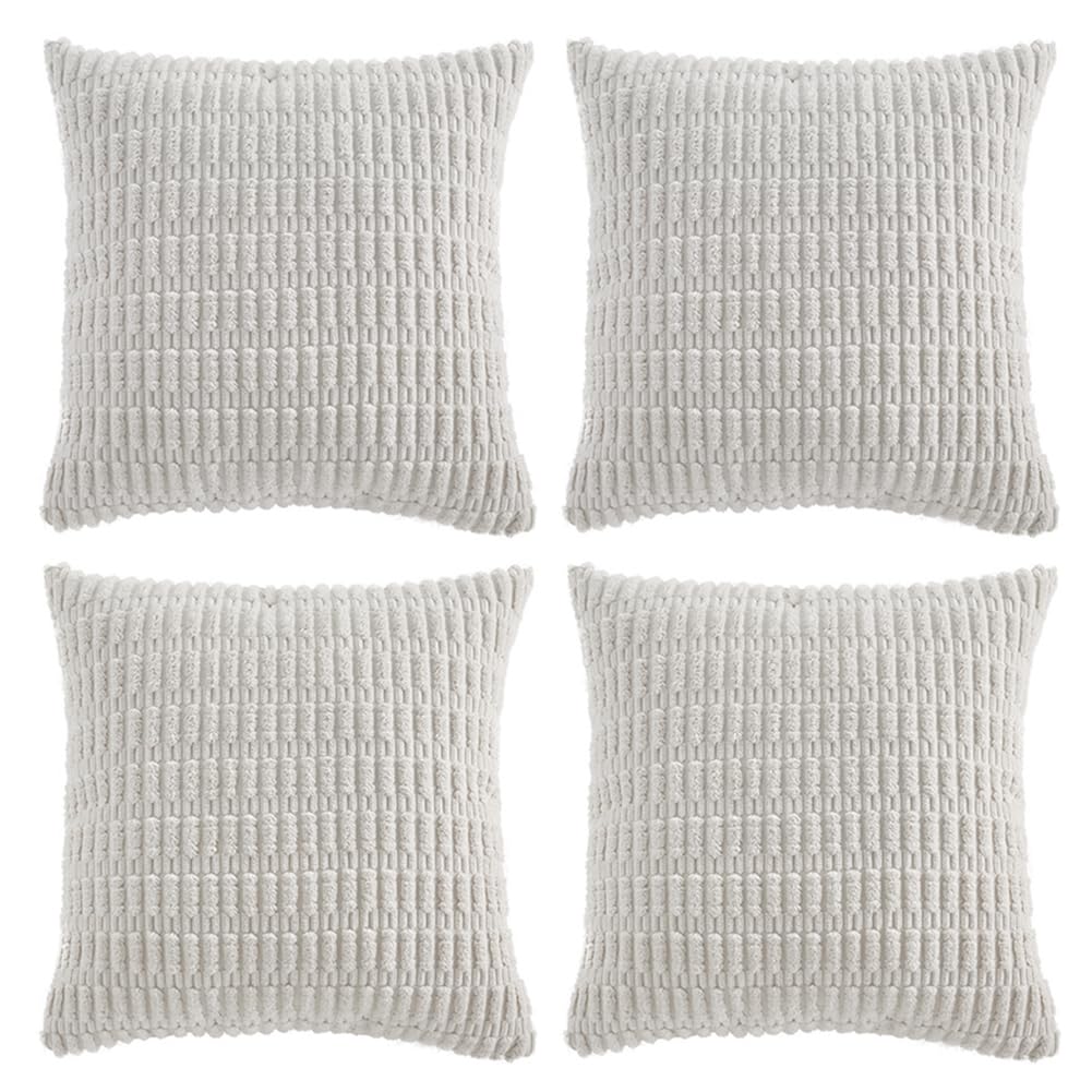 Fancy Homi 4 Packs Decorative Throw Pillow Covers for Living Room Couch Bed, Modern Farmhouse Boho Home Décor Accent Cushion Case, 18" x 18", Fall