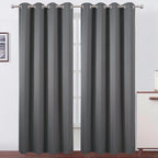 LEMOMO Blackout Curtains 52 x 120 Inch Long Frost Grey Curtains Set of 2 Panels Room Darkening Curtains for Bedroom and Living Room
