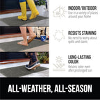 GORILLA GRIP® Ultra Absorbent Front Door Mat Outside Entrance, Traps Dirt and Moisture, HydroABSORB Indoor Outdoor Doormat Holds Up to 1.7 Cups Water, Stain and Fade Resistant Welcome Mat, 29x17, Grey