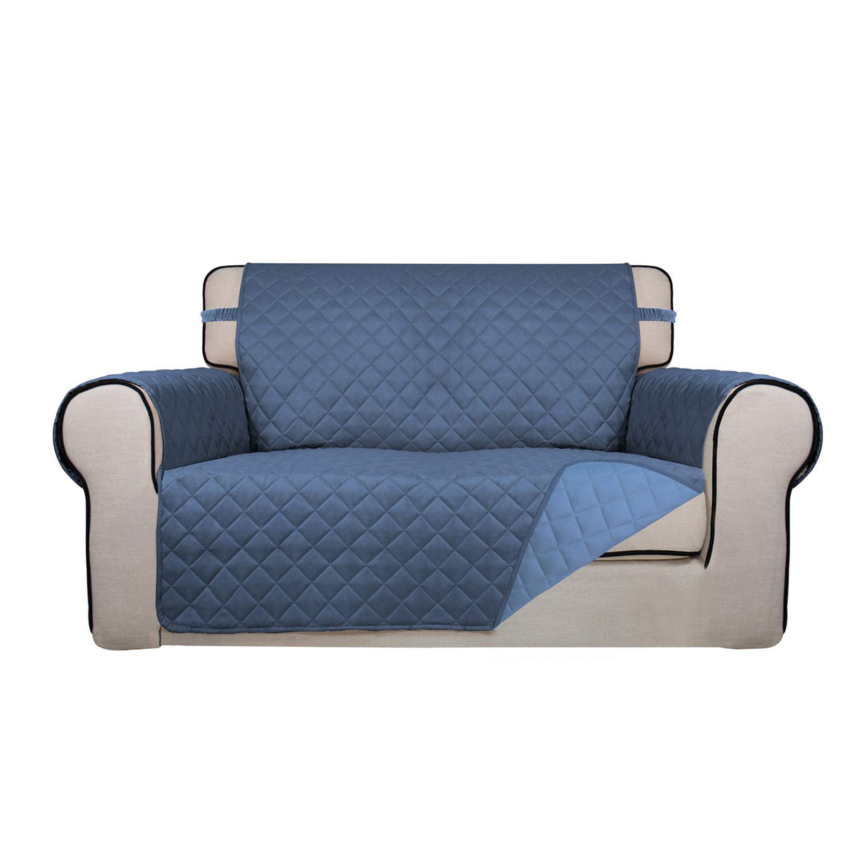 PureFit Reversible Quilted Couch Covers for Dogs Loveseat Sofa Cover 46.5”