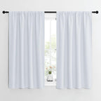 NICETOWN Greyish White Window Curtain Panels - Thermal Insulated Rod Pocket Room Darkening Curtain Sets for Bedroom (Platinum - Greyish White, 2 Panels, 42 by 54)