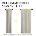 NICETOWN Blackout Curtains for Living Curtains, Room Darkening Window Curtain Panels, Easy-Care Solid Thermal Insulated Draperies/Drapes for Daughter Room (Natural, 2 Panels, 42 by 54)