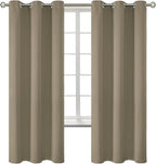 BGment Room Darkening Curtains 72 Inches Long - Grommet Thermal Insulated Drapes Window Treatment Curtains for Bedroom, 2 Panels, 42 x 72 Inch, Cocoa