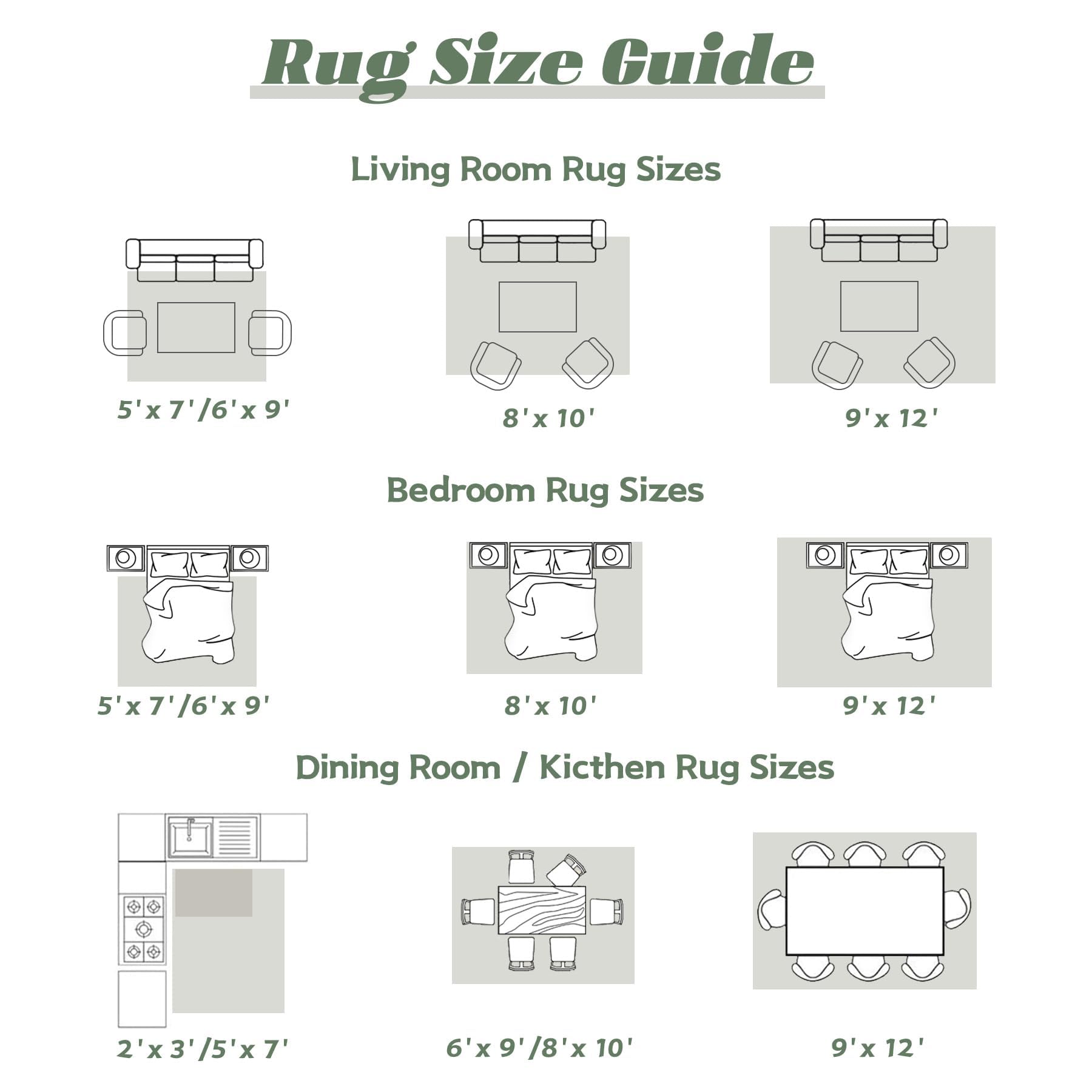 VECARF Area Rug 9x12 Washable Rug, Vintage Boho Medallion Rugs Non-Slip Soft Low Pile Large Distressed Rug Indoor Retro Carpet for Living Room Bedroom Dining Room Home Office (Vintage Green, 9'x12')