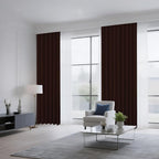 CUCRAF Blackout Curtains 72 inch Length 2 Panels Set, Rod Pocket Room Darkening Drapes for Bedroom Living Room, Insulated Thermal Light Blocking Window Curtain (W52 x L72 Inch, Chocolate)