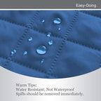 Easy-Going Oversized Chair Sofa Slipcover Reversible Sofa Cover Water Resistant Couch Cover Furniture Protector Cover with Elastic Straps for Pets Dog (Oversized Chair, Blue/Ivory)