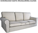 PureFit Reversible Quilted Couch Covers for Dogs Oversized Sofa Cover 78”