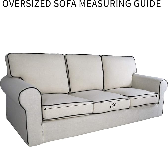 PureFit Reversible Quilted Couch Covers for Dogs Oversized Sofa Cover 78”