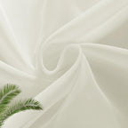SpaceDresser Basic Rod Pocket Sheer Voile Window Curtain Panels Ivory 1 Pair 2 Panels 26 Width 40 Inch Long for Kitchen Bedroom Children Living Room Yard（Ivory，26Wx 40L）