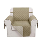 Luxshare Home Reversible Couch Cover for 3 Cushion, Sofa, Camel/Beige