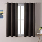 ChrisDowa Blackout Curtains for Bedroom and Living Room 45 Inches Long