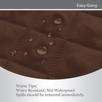 Easy-Going Oversized Chair Sofa Slipcover Reversible Sofa Cover Water Resistant Couch Cover Furniture Protector Cover with Elastic Straps for Pets Dog (Oversized Chair, Coffee/Ivory)