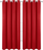 LEMOMO Blackout Curtains 52 x 90 Inch Long Bright Red Curtains Set of 2 Panels Room Darkening Curtains for Bedroom and Living Room