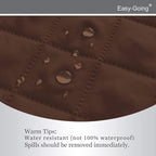 Easy-Going Recliner Chair Slipcover Reversible Sofa Cover Water Resistant Couch Cover Furniture Protector with Elastic Straps for Pets Dog (Recliner 22 inch, Coffee/Ivory)
