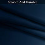 SimpleHome Ombre Room Darkening Curtains for Living Room, Light Blocking Dark Blue to Greyish White Thermal Insulated Grommet Window Curtains/Drapes for Bedroom, 2 Panels, 42x72 inches Length