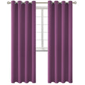 BGment Eggplant Purple Blackout Curtains for Living Room 95 Inch - 2 Panels