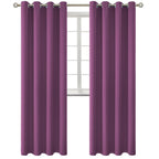 BGment Eggplant Purple Blackout Curtains for Living Room 95 Inch - 2 Panels