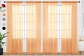 SpaceDresser Beige Sheer Curtains 4 Panels Rod Pocket Semi-Sheer Curtain 63 Inches Long Light Filtering Voile Window Drapes for Bedroom Living Room Kitchen, Each 52W x 63L