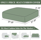Couch Cushion Cover Seat Cushion Cover Stretch Armchair Cover Separate Sectional Sofa Slipcovers Furniture Protector(1 Piece for Seat or Sofa Backrest, Green)