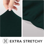 PureFit Stretch Oversized Couch Covers Fleece Sofa Slipcovers Deep Teal