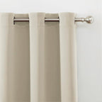 LEMOMO Blackout Curtains 66 x 54 Inch Long Light Beige Curtains Set of 2 Panels Room Darkening Curtains for Bedroom and Living Room