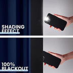 SimpleHome 100% Blackout Curtains for Bedroom,Thermal Insulated Navy Blue Grommet Window Drapes Room Darkening Curtains for Living Room with Black Back,38 x 84 Inch,2 Panels