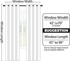 Yakamok Light Blocking Ombre Curtains, Greyish White and Blue Gradient Color Curtains, Room Darkening Grommet Window Drapes for Bedroom(Blue, 42x84 Inch, 2 Panels)
