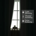 Estelar Textiler Teal and Grayish White Blackout Curtains for Living Room, Ombre Thermal Insulated Noise Reducing Blackout Drapes for Bedroom, Full Room Darkening Grommet Curtains, 52Wx84L, 2 Panels